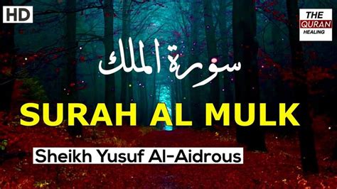 Surah Al Mulk Full 🎧 😢 Sheikh Yusuf Al Aidrous Emotional Recitation