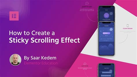 Create A Sticky Scrolling Effect Using Elementor Sites On Wordpress