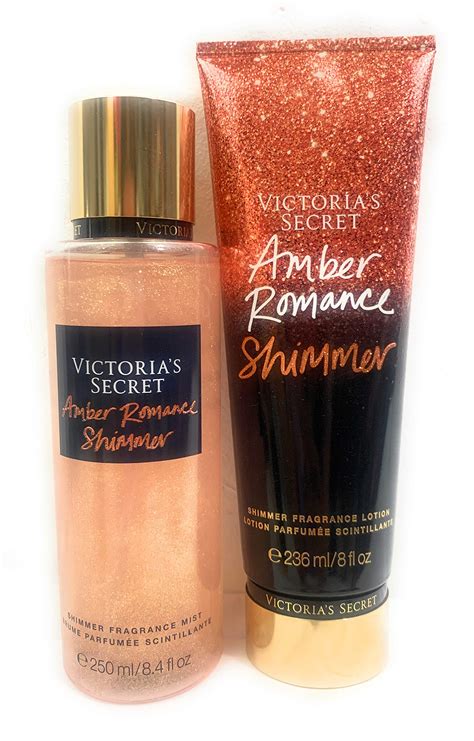 Buy Victoria’s Secret Amber Romance Shimmer Body Mist And Fragrance Lotion Limited Edition Set