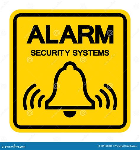 Alarm Security Systems Symbol Sign Vector Illustration Isolate On