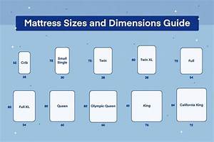 Mattress Sizes Chart And Bed Dimensions Guide Amerisleep In 2021