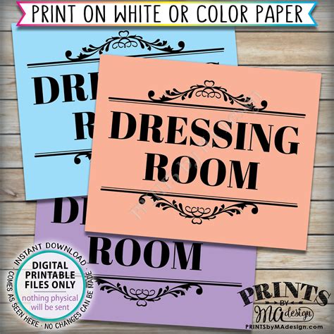 Dressing Room Sign Fitting Room Sign Privacy Please Printable 8x10