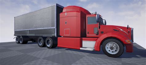 International Container Truck 3d Model Realtime 3d Models World