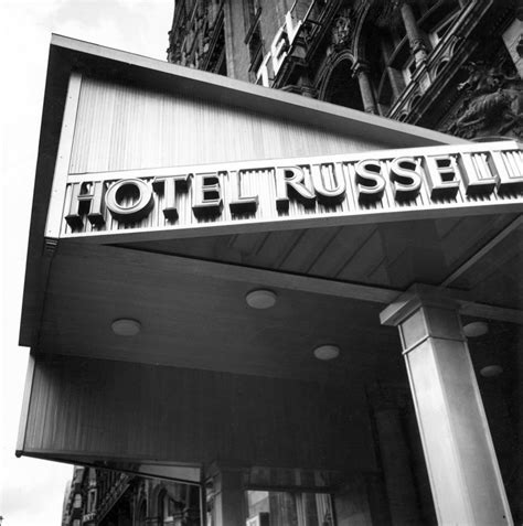Hotel Russell Russell Square London Detail Of The Signage Above The