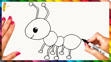 How To Draw An Ant Step By Step 🐜 Ant Drawing Easy Art Books For Kids