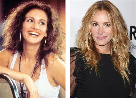 Julia Roberts Then And Now Celebrity Plastic Surgery Celebrities Long Hair Styles