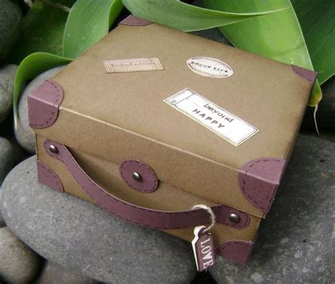 Suitcase Box Shoe Box Crafts Cardboard Suitcase Diy Suitcase