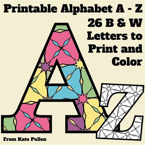 Heres A Set Of Printable Alphabet Letters To Download And Print