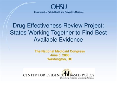 Ppt Drug Effectiveness Review Project States Working Together To