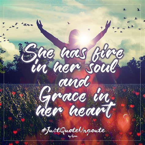 She Has Fire In Her Soul And Grace In Her Heart Neon Signs Quote
