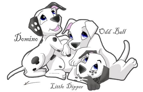 Kims Characters The 3 Dalmatians From Disneys Live Action Film 102