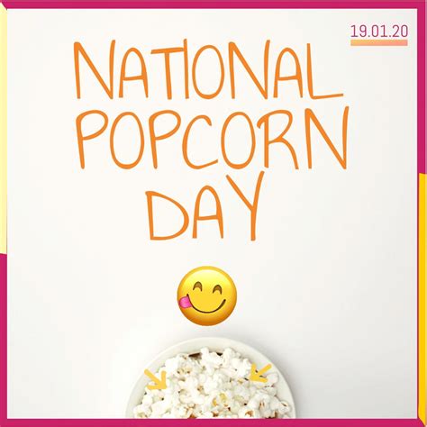 Video Template - National Popcorn Day | OFFEO
