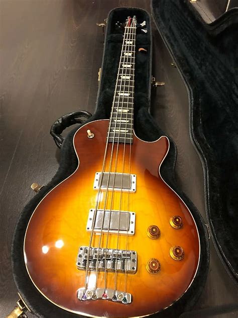 Gibson Usa Les Paul 5 String Bass Guitar Rare Reverb
