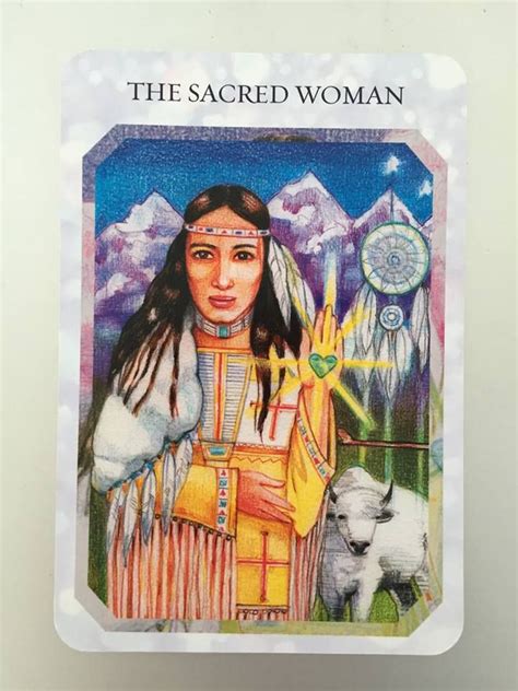 White Buffalo Calf Woman The Sacred Woman Card