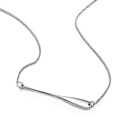 Sideways Paddle Necklace In Sterling Silver Fine Jewelry By The