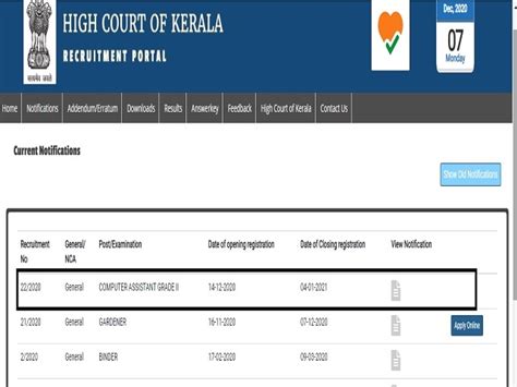 Here you can get all details for kerala +1 admission 2020 such as eligibility criteria, important documents to be upload, online application. Kerala High Court Recruitment 2020-21: Applications ...