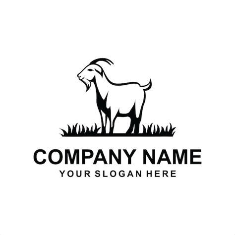 Goat Logo Goat Logo Template Vector Icon Stock Illustration