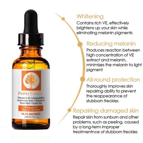 A quality vitamin c serum helps your skin stay healthy and glowing. Vitamin C Essence Hyaluronic Acid Whitening Natural Face ...