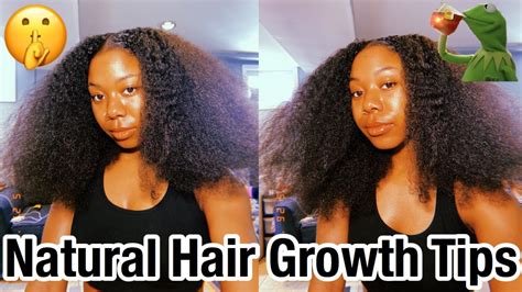 How To Grow Your Natural Hair 10 Tips For Natural Hair Growth Youtube