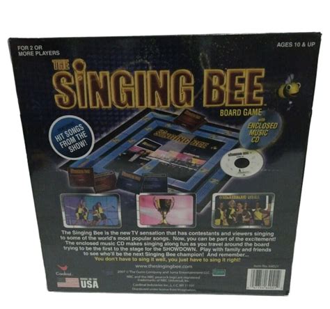 The Singing Bee Board Game With Music Cd Brand New Sealed Ebay