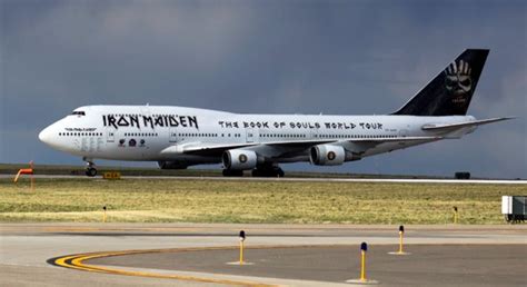 Iron Maidens Plane Lands At Dia
