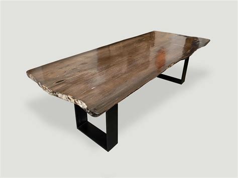 Super Smooth Petrified Wood Dining Table 88ch Andrianna Shamaris