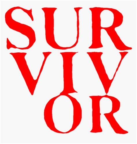 Aesthetic Text Quote Red Survivor Survive Freetoedit Hd Png Download