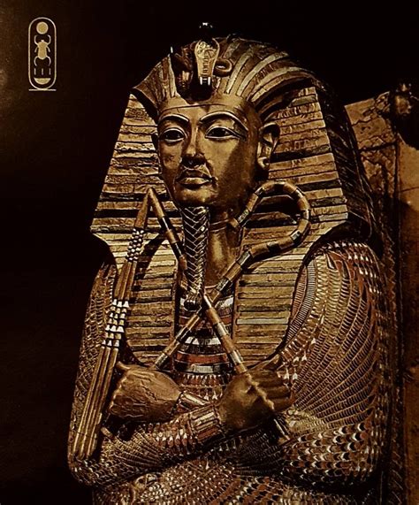 Egyptian Dynasty Golden Effigy Of King Tutankhamen Vintage Etsy