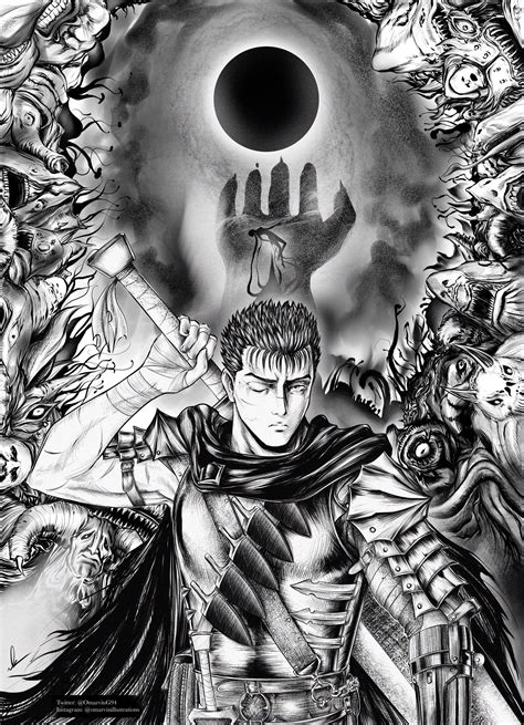 Art Recently Finished This Drawing Which Took Approx 25 Hours Berserk Rmanga
