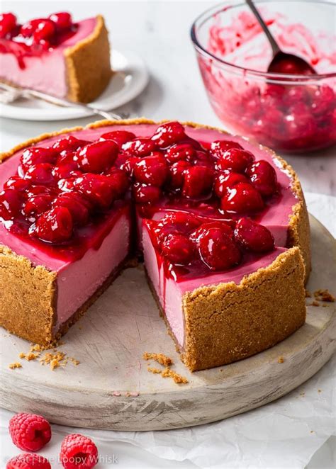 Easy Baked Raspberry Cheesecake The Loopy Whisk