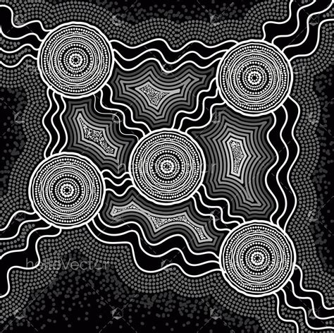 Aboriginal Connection Art Black And White Download Graphics And Vectors