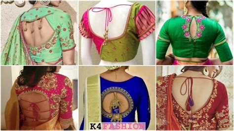 Heavy Saree Blouse Back Neck Designs To Rock At Functions K4 Fashion