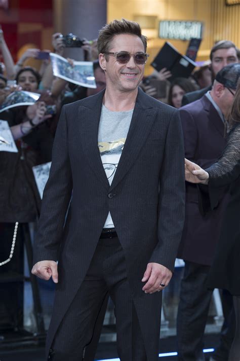 Robert Downey Jr Aka Iron Man Red Carpet At Avengers Age Of Ultron Uk