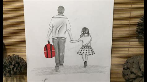 Aggregate 71 Father Daughter Pencil Sketch Latest Ineteachers