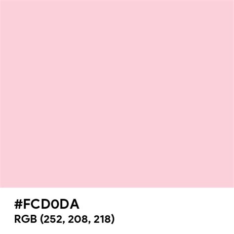 Cute Pink Color Hex Code Is Fcd0da
