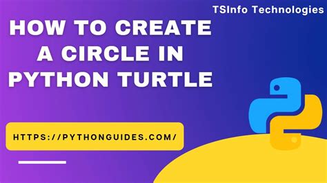 How To Create Circle In Python Turtle Python Turtle Create Circle