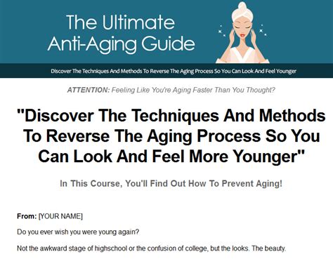 New Plr Ultimate Anti Aging Guide Mrr Ebook Download