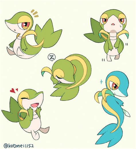 Snivy Pokemon Drawn By Kotone11152 Danbooru