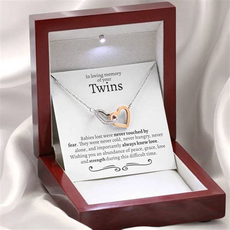 Twin Miscarriage T Necklace T For Miscarriage Loss Of Etsy