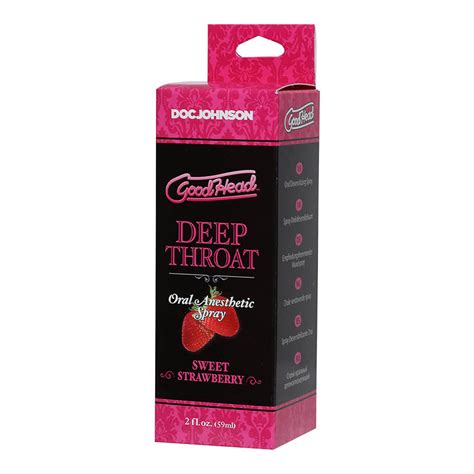 doc johnson good head deep throat spray strawberry saints and sinners