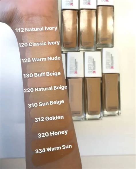 Shades Maybelline Foundation Homecare24