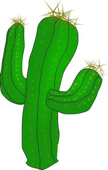 Saguaro Cactus Clip Art Free Vector 4vector