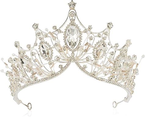 Corona De Princesas De Vidrio Con Diamantes De Imitación Tiaras De