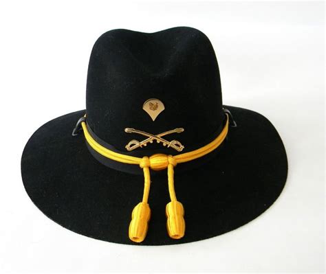 Cavalry Hat Ii By Stetson Fur Felt Gold Acorn Band Traveling Hat Box