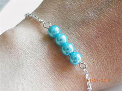 Jewelry And Accessories Blue Pearl Bracelet Blue Sky Pearl Silver