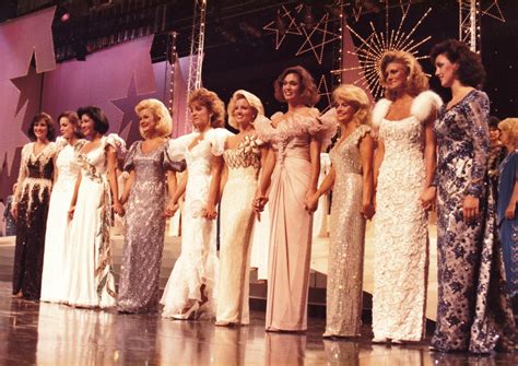 Miss America Contestants Awaiting The Announcement Of The Winner Miss