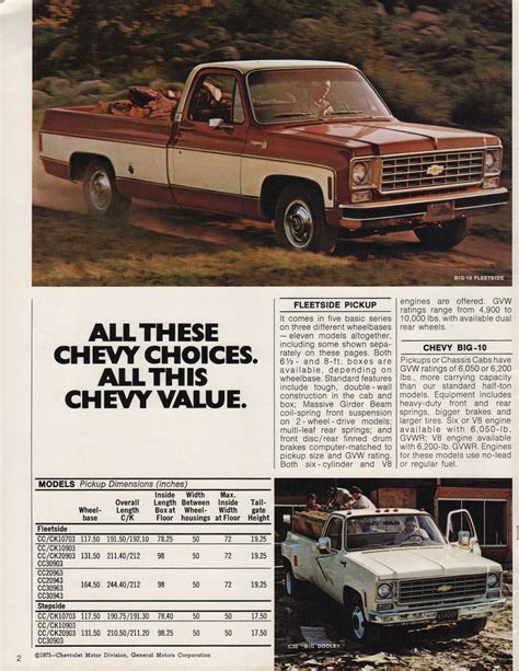 Chevy Truck Brochure