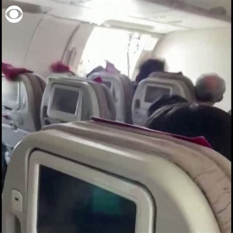 Cbs News On Twitter A Male Passenger Sitting Next To An Emergency