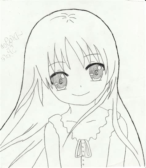 Simple Anime Girl Drawing At Free For