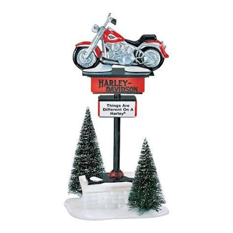 Dept 56 The Original Snow Village Harley Davidson Sign